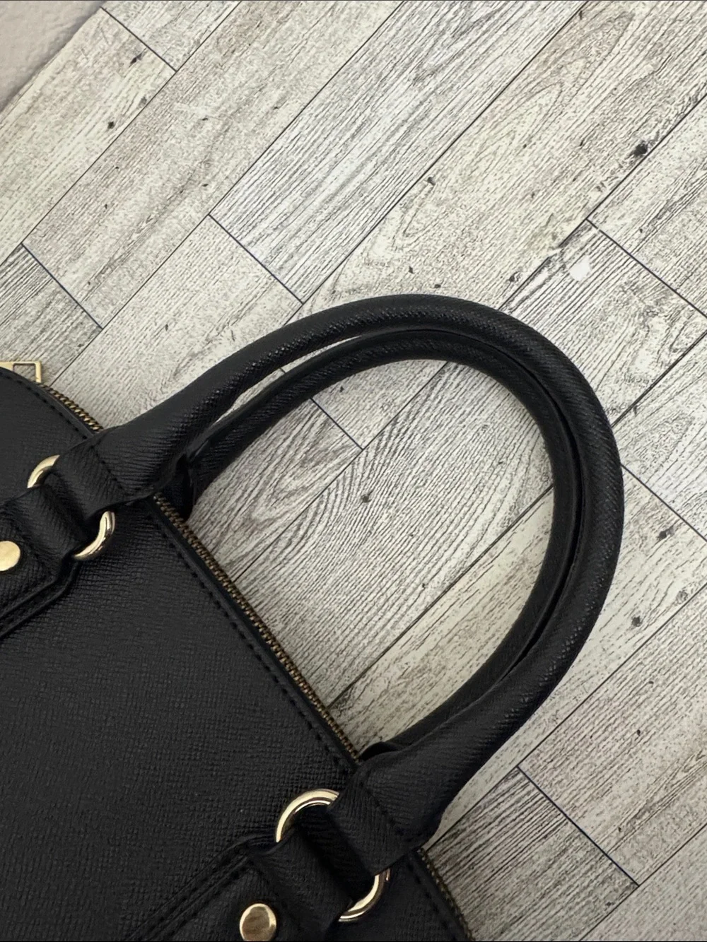 Aldo Black Structured Satchel